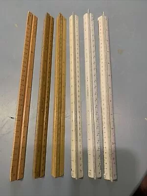 Doric K E Co Dietzgen Sterling Hemmi Staedtler Architect Ruler Lot Of 6 Rulers • $40