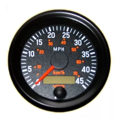 VDO 437-150 45mph / 72kph 3 1/8  80m Programmable Speedometer 12Volt LAST ONE! • $229