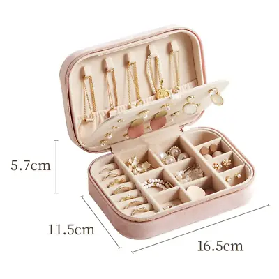 Jewelry Organizer For Women - Portable Jewelry Case - Small Travel Jewlery Box • $10.20