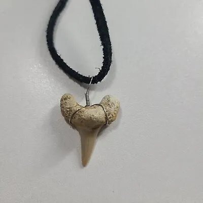 Shark Tooth Pendant Surfer Necklace For Men Boys Handmade • $12.75