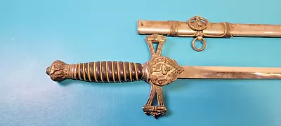 Vintage Masonic F.T.B. Fraternal Sword With Scabbard Ceremony Pettibone Co. • $0.01