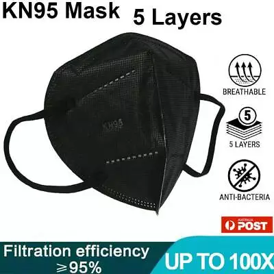 10-100PCS N95 KN95 Mask Disposable Particulate Respirator Face Masks 5 Layers✔ • $6.99