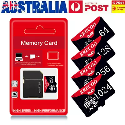 Micro SD Memory Card 128/256GB Ultra Fast Class 10 TF Card Mobile Phone Tablet • $22.39