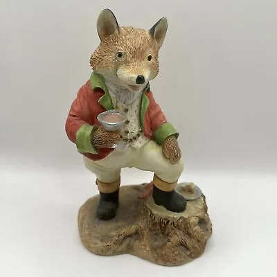 Foxwood Tales Villeroy Boch “Squire Fox” Figure Vintage 1994 Figurine Picnic • $32.14