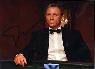 Genuine Hand Signed Daniel Craig Casino  Photo 9 -6  James Bond Autograph Coa • £145