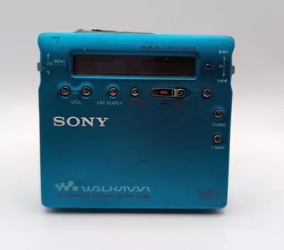 Sony MD Walkman - Portable MiniDisc Player - Blue - VGC (MZ-R900/L) • £40