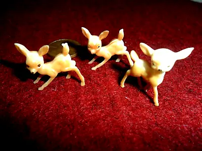 Bambi Like Deer Miniature - Plastic - Vintage - Hong Kong • $5.99