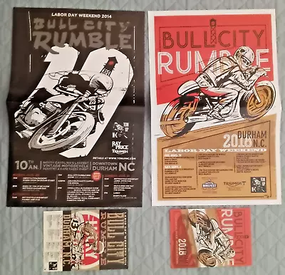 Durham North Carolina Bull City Rumble Motorcycle Posters & Programs Memorabilia • $30.30