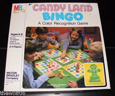 1984 Candy Land Bingo A Color Recognition Game By Milton Bradley • $30