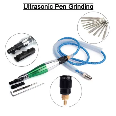 1/8  Ultrasonic Air Micro Grinder Pencil Polishing Pneumatic Tool Flat File Set • $10.03