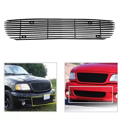 Fits 1999-03 Ford F-150 Lightning Black Lower Bumper Billet Grille Insert Grill • $71.39