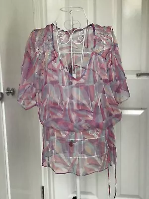 Multi-Coloured Butterfly By Matthew Williamson Sheer Kaftan • £15