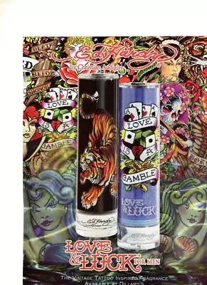 Ed Hardy Cologne Print Ad Ed Hardy Love And Luck Tattoo Inspired Fragrance -art • £2.84