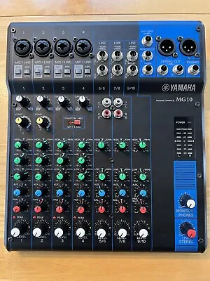 Yamaha MG10 10-Input Mixer With Built-In FX And 2-In/2-Out USB Interface • $50.97