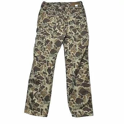 J Crew Wallace & Barnes Frog Camo Pants Hunting Camoflauge Men's 32x34 • $32.49