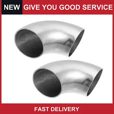 Universal  OD 2 Inch 90 Degree Mandrel Bend Elbow Bend Exhaust Tube Pack Of 2 • $15.19