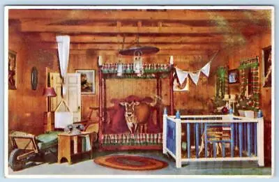 Elsie The Cow Traveling Boudoir Exhibit Playpen Canopy Bed Advertising Postcard • $12.95