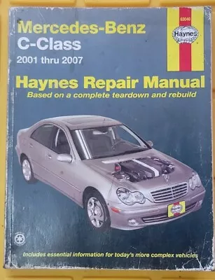 Mercedes-Benz 63040 C-Class: C230 C240 C280 C320C350 Repair Manual 2001-2007 • $24.99