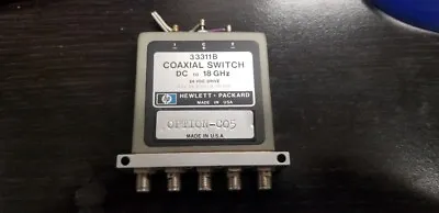 $22.50 • Buy HP/Agilent 33311B DC-18GHz Coaxial Switch