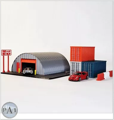 Steel Dome Garage And Shipping Containers Compatible  With Hot Wheels Matchbox • $65