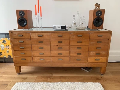 £800 • Buy Lovely Vintage Oak Haberdashery Cabinet With 25 Drawers