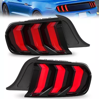 For Ford Mustang 2015-20 Tail Lights Sequential Turn Signal LED Left+Right Side • $196