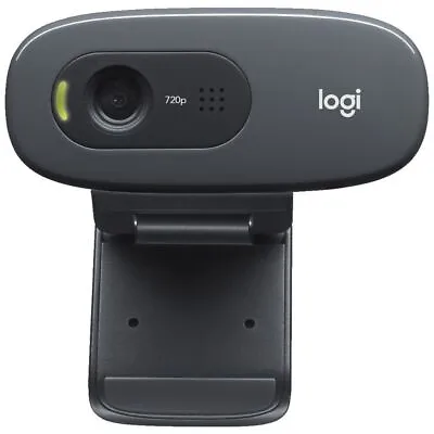 NEW Logitech C270 HD Webcam Black 720p 30 Fps Widescreen Video Calling • $49
