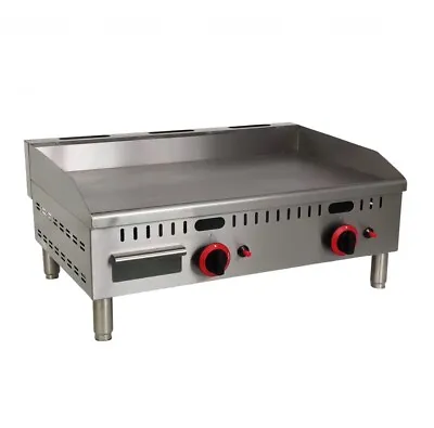 £559 • Buy Commercial 2 Burner Gas Griddle Counter Top 760mm Wide Natural Gas Or LPG