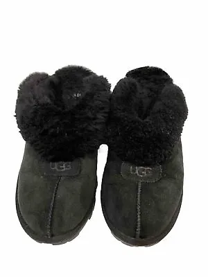 Ugg Coquette Woman’s Size 9 Us. Black Used Slippers Slides • $45