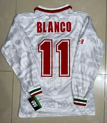 BLANCO MEXICO 98  Size L   SHIRT ABA SPORT NEW WITH TAGS MANGA LARGA  • $185