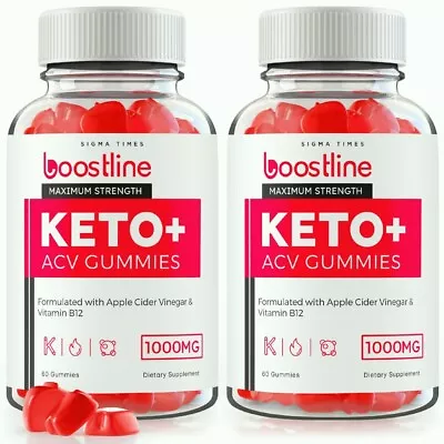 (2 Pack) Boostline Keto + ACV Gummies To Suppress Appetite & Boost Weight Loss • $39.95