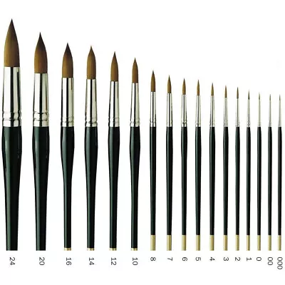 Pro Arte Prolene Brushes - Round - Series 101 - Artists Watercolour Single Brush • £6.09