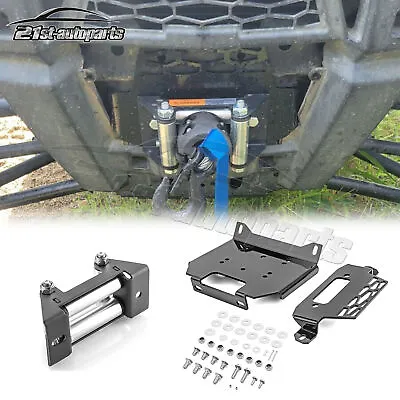 Winch Mount Plate+4 7/8'' Roller Fairlead Fits Polaris RZR 1000 900 XP Turbo • $48.39