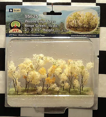 Jtt Scenery 95625 Woods Edge Trees - Beige Green 2  - 2 1/2   N-scale  15/pk • $8.75