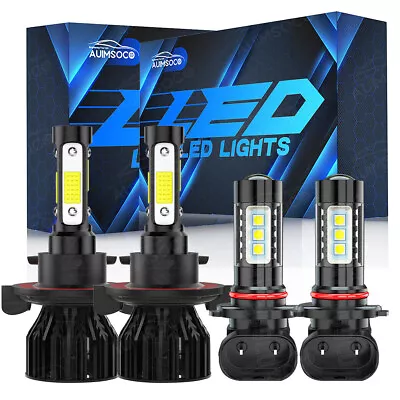 For Ford F-150 Mustang 2005-2012 LED Headlight Hi/Lo Beam+Fog Lights Bulbs 6000K • $58.99
