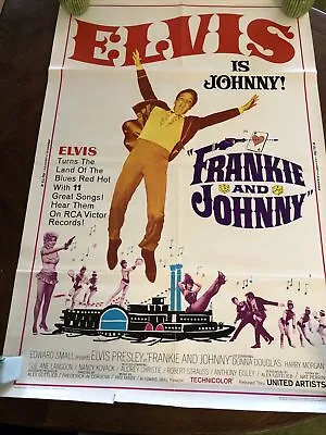 ELVIS PRESLEY Frankie And Johnny RARE ORIGINAL MOVIE POSTER 1966 Style  Z  • $149.95