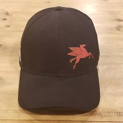 Mobile One Hat Cap Strap Back Black Pegasus Logo One Size Adjustable • $17.05