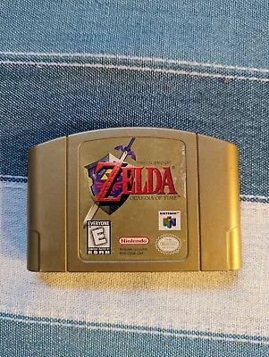 Zelda Ocarina Of Time GOLD Collector's Edition Nintendo 64 N64 Authentic Game! • $85