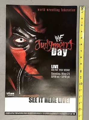 5/21/00 WWF Judgment Day Poster - 17x11 - Kane The Rock Triple H +++ • $19.99