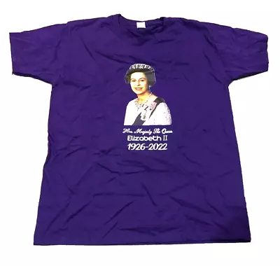 Mens T Shirt Top Purple Queen Jubilee Size Medium 38-40  Chest • £6.99