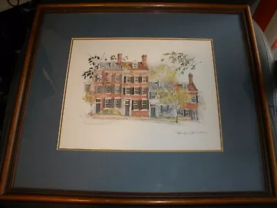 Art Watercolor MADS STAGE GEORGETOWN WASHINGTON D.C. PAINTING PRINT #1835 FRAMED • $20.69