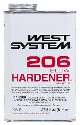 $68.68 • Buy West Systems Slow Hardener High Strength Epoxy Clear Curing Agent 86-Quart 206B