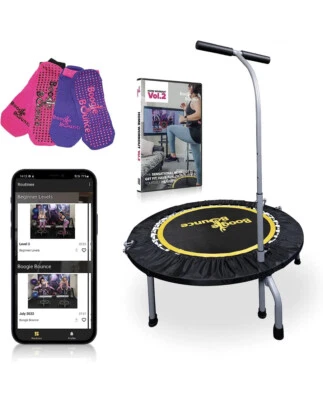 £135 • Buy Boogie Bounce Studio Rebounder | Folding & Super-Quiet Rebounder For Adults & |