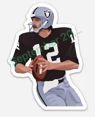 Ken Stabler #12(Magnet) Oakland RAIDERS NFL VINYL CAR Decal Vector Art • $5.47