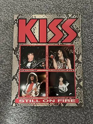 £55 • Buy Rare KISS Book - Still On Fire. Gene Simmons Paul Stanley Ace Frehley Etc