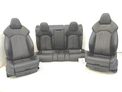14 15 AUDI RS7 Front Rear Seat Lh Rh Black Leather W/o Ventilated Seat • $3199.37