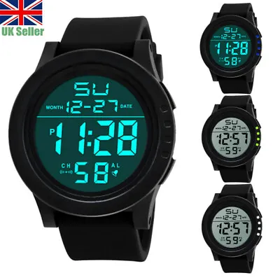 £5.88 • Buy LED Digital Sport Watch Stopwatch Date Military Life Waterproof Mens Watch UK