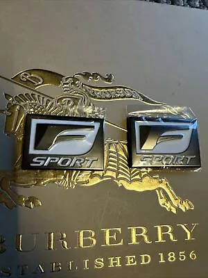 Lexus F-sport Car Left & Right Lid Side Fender Sticker Emblem Badge Gun Grey • $49.99