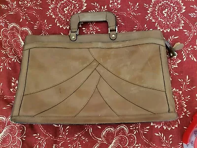 I Medici Firenze Leather Bag Brief Case Portfolio Tan • $38