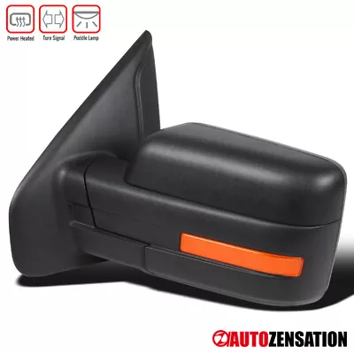 Left Side Fit 2007-2014 Ford F150 Power Heated Mirror+LED Signal+Puddle Lights • $49.99